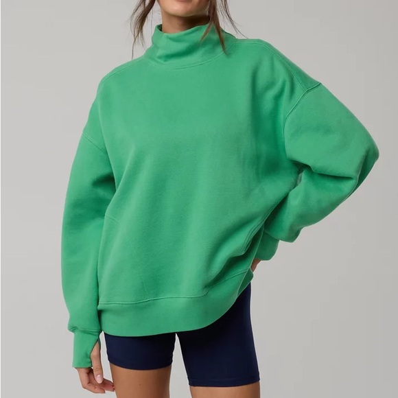 aerie Tops - OFFLINE By Aerie Cloud Fleece Oversized Mockneck Sweatshirt